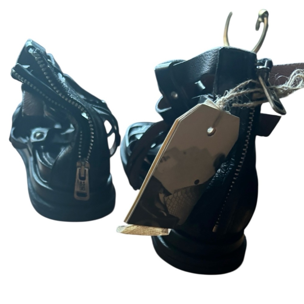 🔥🔥New! A.S.98 Black Leather Payne Sandals- Luxe and impossible to find! - Picture 6 of 6